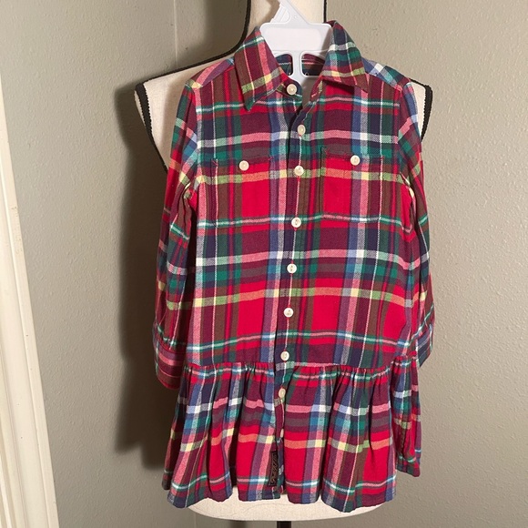 Toddler plaid swing dress - Picture 3 of 7